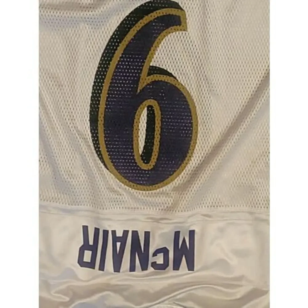 Reebok‎ Baltimore Ravens Steve Mcnair #9 White Jersey Size XL NFL Equipment